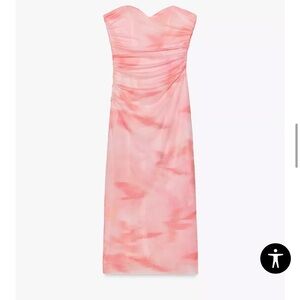 ZARA STRAPLESS PRINTED TULLE DRESS
PINK 0/3152/353/620/02
